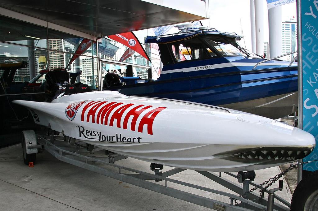 Auckland On The Water Boat Show - Day 1 - September 29, 2016 - Viaduct Events Centre - Yamaha backed rocketship © Richard Gladwell www.photosport.co.nz